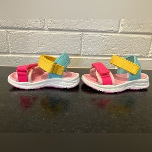 Children’s Place- Toddler Girl’s- Size 5- Colorful Summer Sandal- Velcro straps